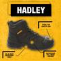 Imagem de Botas de trabalho DEWALT Hadley Waterproof Steel Safety Toe Masculinas Marrons