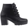 Imagem de Botas Feminina Coturno Blogueira Cano Curto Confort Tratorado Feminino Preto