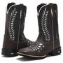 Imagem de Botas feminina  Country Texana Bico Quadrado Bota bordado laser