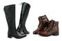 Imagem de Botas Feminina Montaria Cano Longo E Coturno Pack 2 Pares