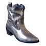 Imagem de Botas Texana Feminina Cano Baixo Curto Western Country Metalizada C2011