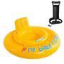 Imagem de Bote baby float intex p/ bebê de 6 a 12 meses + bomba manual