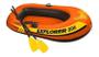Imagem de Bote Inflável 1.85 Metros Com 2 Remos Intex cor laranja