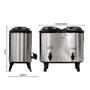 Imagem de Botijão térmico duplo 15 l (2x7,5 l) inox externo