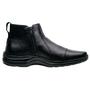 Imagem de Botina Bota Coturno Masculino Liso Leve Com Ziper  (SL7030)