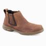 Imagem de Botina Bota Masculina Casual Social Whisky Sola De Borracha Resistente Leve Trabalho