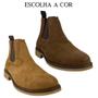 Imagem de Botina Country Masculina Garotti Laredo Couro Nobuck Cowboy Trabalho - Escolha a cor