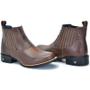 Imagem de Botina Masculina Bico Redondo Cano Curto Brete Boots Bota Country