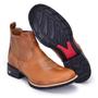 Imagem de Botina Masculina Bota Texana Country Cano Curto Bico Redondo Brete Boots