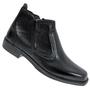 Imagem de Botina numero 37 preta com ziper fecho reco bota couro solado costurado botinha estilo sapato social