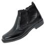 Imagem de Botina numero 37 preta com ziper fecho reco bota couro solado costurado botinha estilo sapato social
