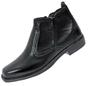 Imagem de Botina numero 38 preta com ziper fecho reco bota couro solado costurado botinha estilo sapato social