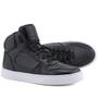 Imagem de Botinha Feminina Bota Sneaker Casual Em Couro 3014 Preto