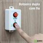 Imagem de Botoeira Dupla Com Fio 02 Botões Para Acionamento Ipec (2632)