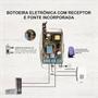 Imagem de Botoeira Eletrônica Linha Prime Com RF 1 Canal 1A Preta IPEC