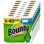 Imagem de Bounty toalhas de papel de tamanho rápido, branco, 16 rolos familiares = 4