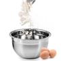 Imagem de Bowl Aço Inox Fundo KeHome Cozinha Profissional Saladeira Cumbuca Resistente Pote
