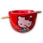 Imagem de Bowl C/ Hashi Personalizado Hello Kitty Presente Criativo Gatinho