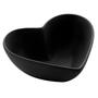 Imagem de  Bowl de Cerâmica Coração Decorativo Tigela Saladeira Heart Média Preto 500ml 