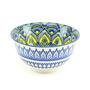 Imagem de Bowl de Cerâmica Estampado Mandala Azul e Amarelo Grande - PraCaza