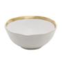 Imagem de Bowl de porcelana branco e dourado dubai wolff