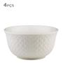 Imagem de Bowl de Porcelana Losango Branco 12CM 4PÇS