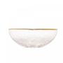 Imagem de Bowl de Vidro com Borda Dourada Heart 15x14x6cm - Wolff