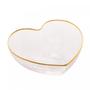 Imagem de Bowl de Vidro com Borda Dourada Heart 15x14x6cm - Wolff