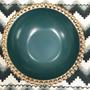 Imagem de Bowl Em Cerâmica Verde Com Bolinhas Dourada Home Design - Un