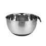 Imagem de Bowl Prata e Preto Multiuso Aço Inox 5L com Alça Cromus Allosy para Receitas Pesadas 24x21x13cm 1un
