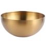 Imagem de Bowl Tigela de Aço Inox Dourada Gold  15cm para Saladas Preparos Massas Cozinha