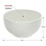 Imagem de Bowl Tigela de Porcelana Branco 400ml Kit com 2 Peças