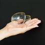 Imagem de Bowl Tigela De Vidro Formato Coração Borda Dourada Pequeno