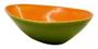 Imagem de Bowl Tigela Formato Fruta Mamão Em Cerâmica Verde E Laranja