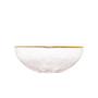 Imagem de Bowl Wolff Heart de Vidro Borda Dourada 12cm x 11cm x 5cm