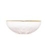 Imagem de Bowl Wolff Heart de Vidro Borda Dourada 15cm x 14cm x 6cm