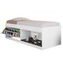 Imagem de Box 2 Prateleiras Solteiro Uruguai Com Kit Pet Branco