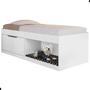 Imagem de Box 2 Prateleiras Solteiro Uruguai Com Kit Pet Branco