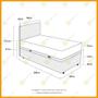 Imagem de Box Baú + Cabeceira Cassis e Colchão Solteiro - Ortobom - ISO SuperPocket - 88x188x67cm Marrom