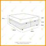 Imagem de Box Baú Super King Branca + Colchão de Espuma D33 Probel Guarda-Costas ProEvidence Plus 193x203x70cm