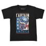 Imagem de Box funko pop pocket marvel - capitão america + camiseta