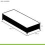 Imagem de Box Solteiro Júlia 42x88x188cmcom Colchão Solteiro Unique D33 Plus Duoface 25x88x188cm