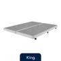 Imagem de Box Super King Americanflex Cinza PCD 193x203x15cm