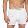 Imagem de Boxer Calvin Klein Cotton Classics para homens, pacote com 3 unidades, branco, tamanho L