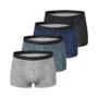 Imagem de Boxers Masculinos Plus Size com Estampa - 4 Unidades - Cintura Elástica Confortável