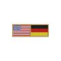 Imagem de BP0055-0081-011 Bandeira USA Alemanha Patch Bordado 11x3,8cm