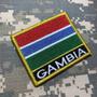 Imagem de BP0196NV01 Bandeira Gambia Patch Bordado Fecho Contato