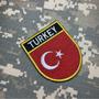 Imagem de BPTRET001 Bandeira Turquia Patch Bordado Termo Adesivo