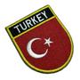 Imagem de BPTRET001 Bandeira Turquia Patch Bordado Termo Adesivo