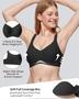 Imagem de Bra Vertvie Seamless Wireless Push Up com cobertura total preta
